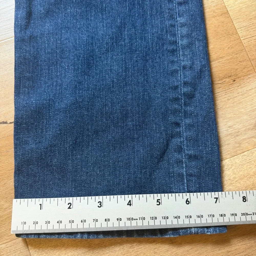 Levi's 513 Slim Straight Jeans Mens 32x34 Dark Wash Indigo Stretch Denim Pants